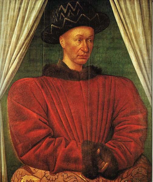 Portrait of Charles VII of France, Jean Fouquet